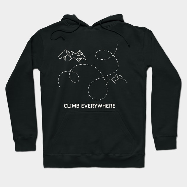 Climb Everywhere Hoodie by Low Gravity Prints